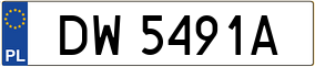 Trailer License Plate